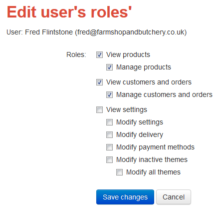 edit users roles